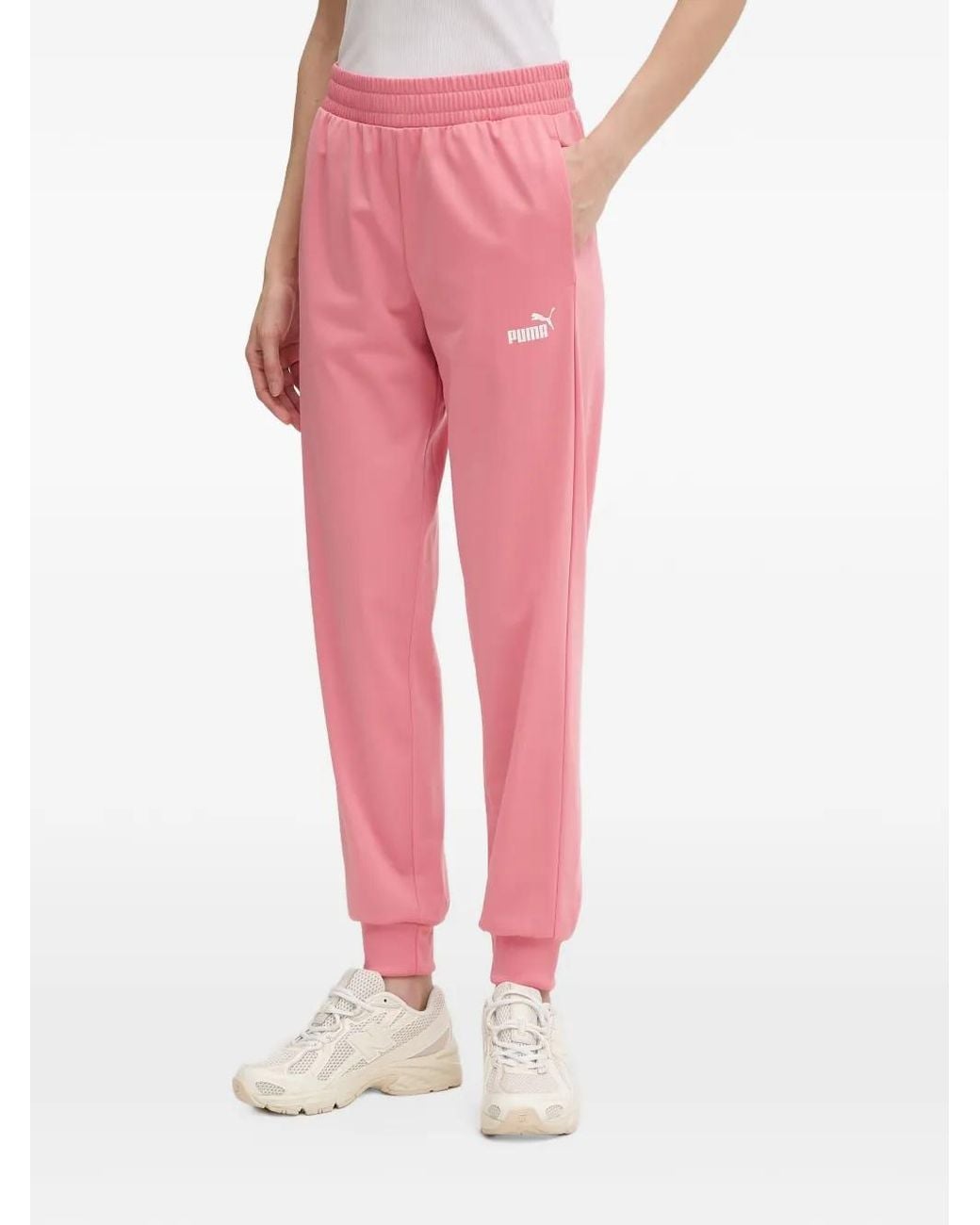 PUMA Pink Logo-Detail Tracksuit