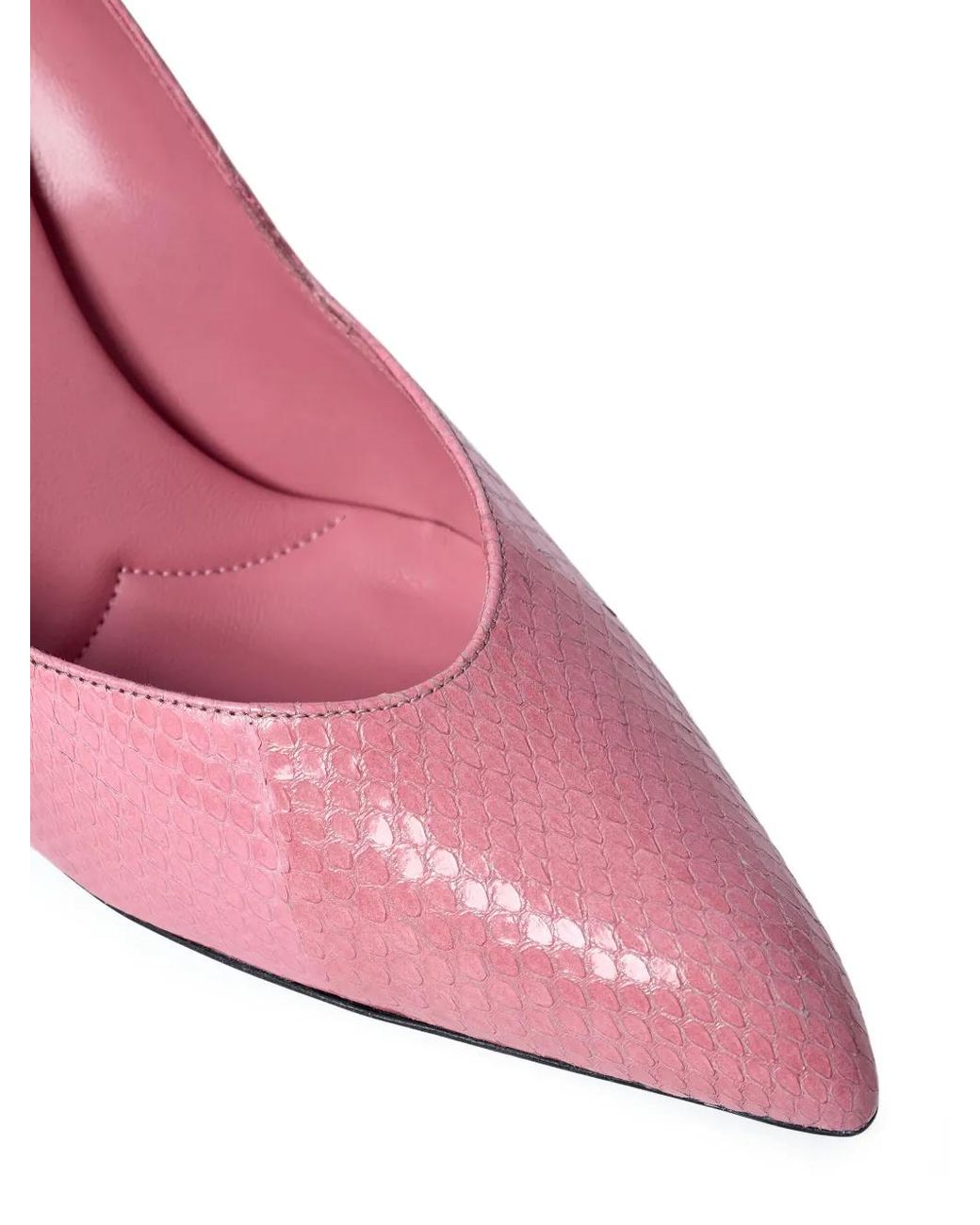 Miu Miu Pink 85Mm Pointed-Toe Textured Heels