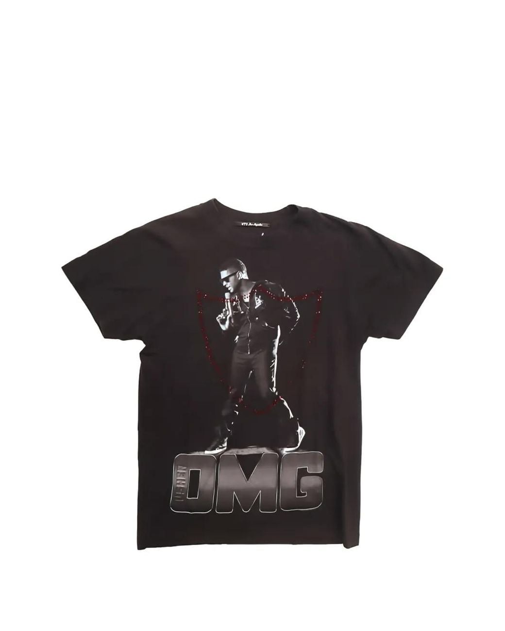 HTC Black Graphic-Print T-Shirt for men