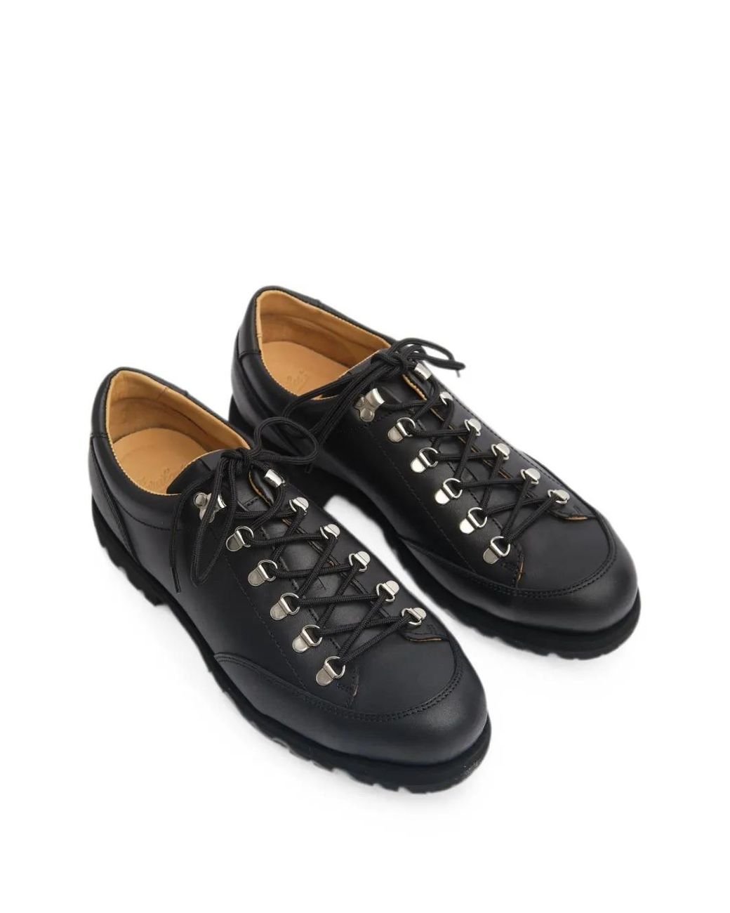 Kaptain Sunshine Black Chaussures En Cuir À Lacets X Paraboot for men
