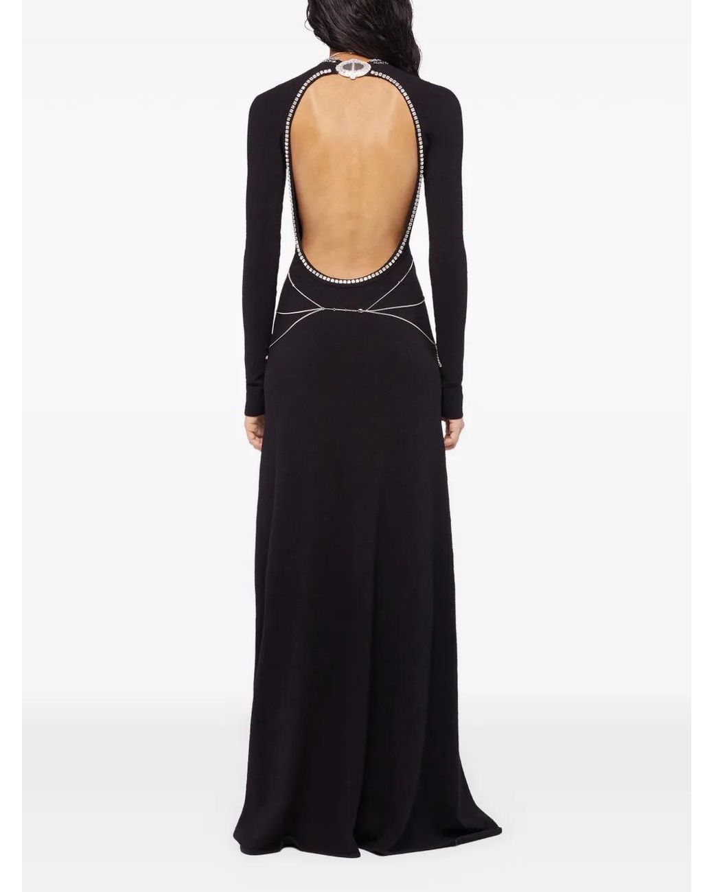 Rabanne Blue Maxi Backless Dress