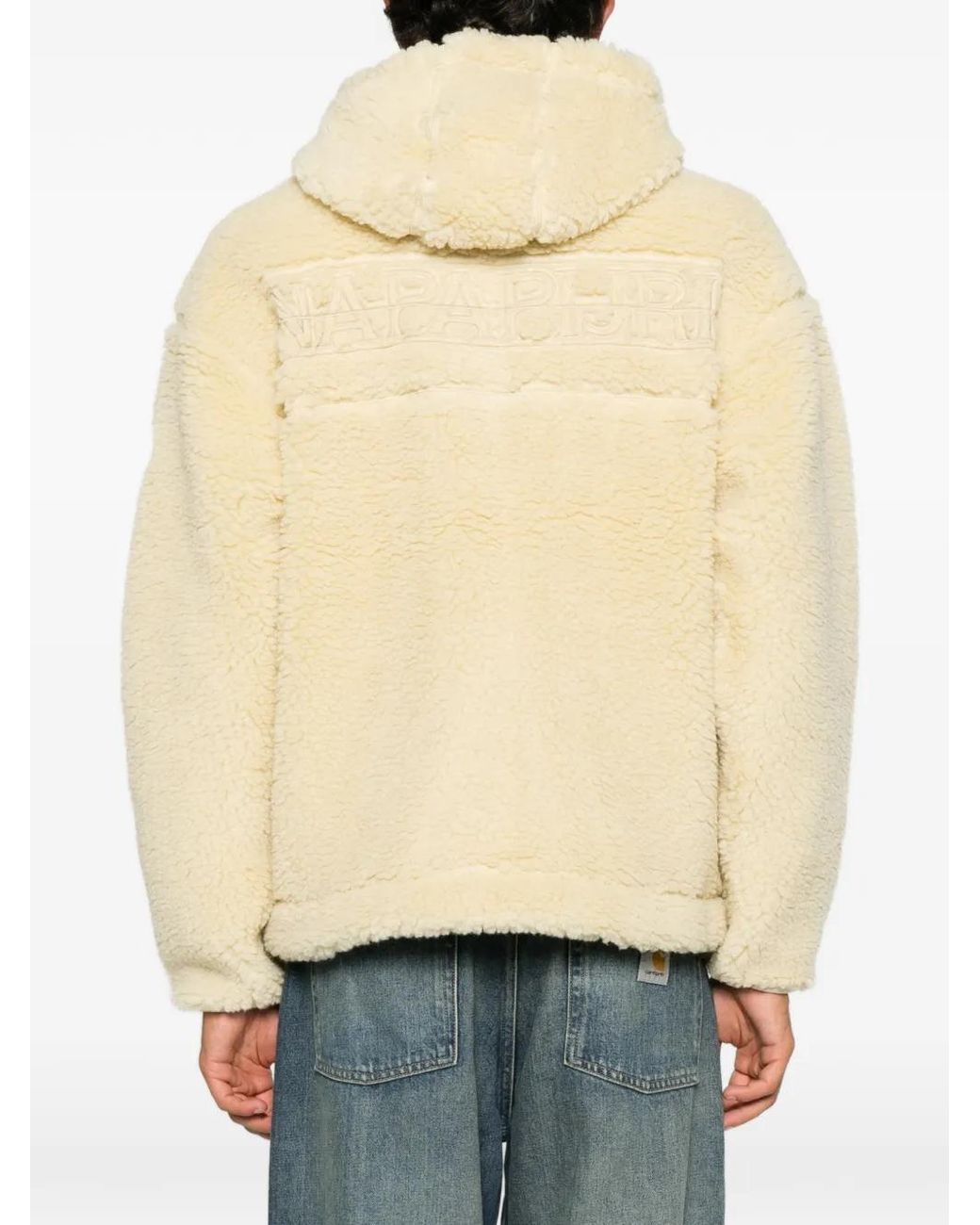 Napapijri Natural Fleece Hooded Jacket for men