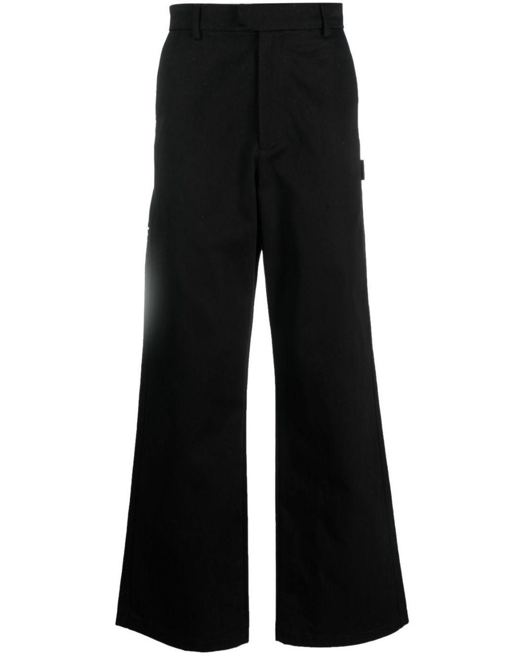 Amiri Mid-rise Straight-leg Trousers in Black for Men | Lyst