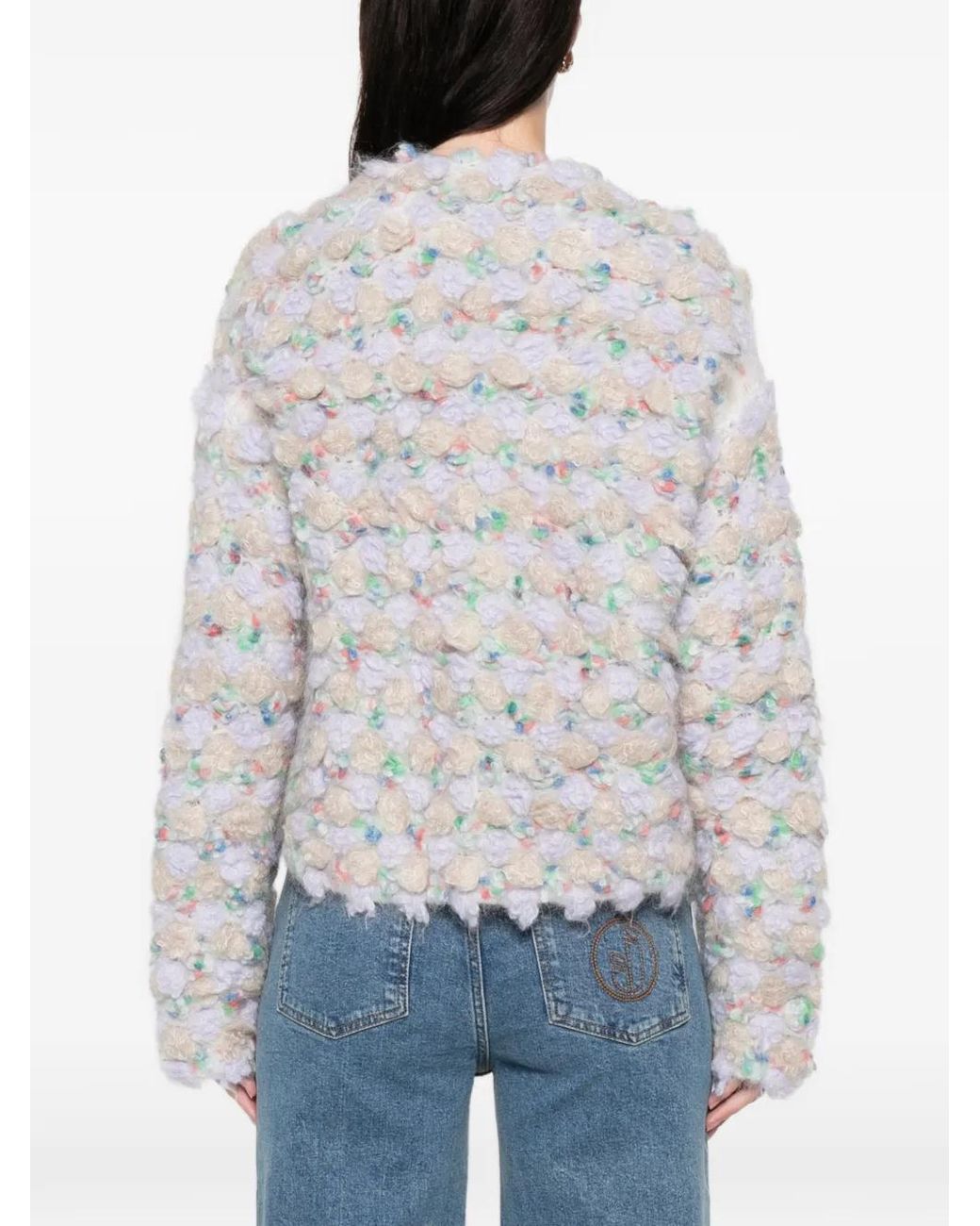 Blumarine White Bouclé Jacket