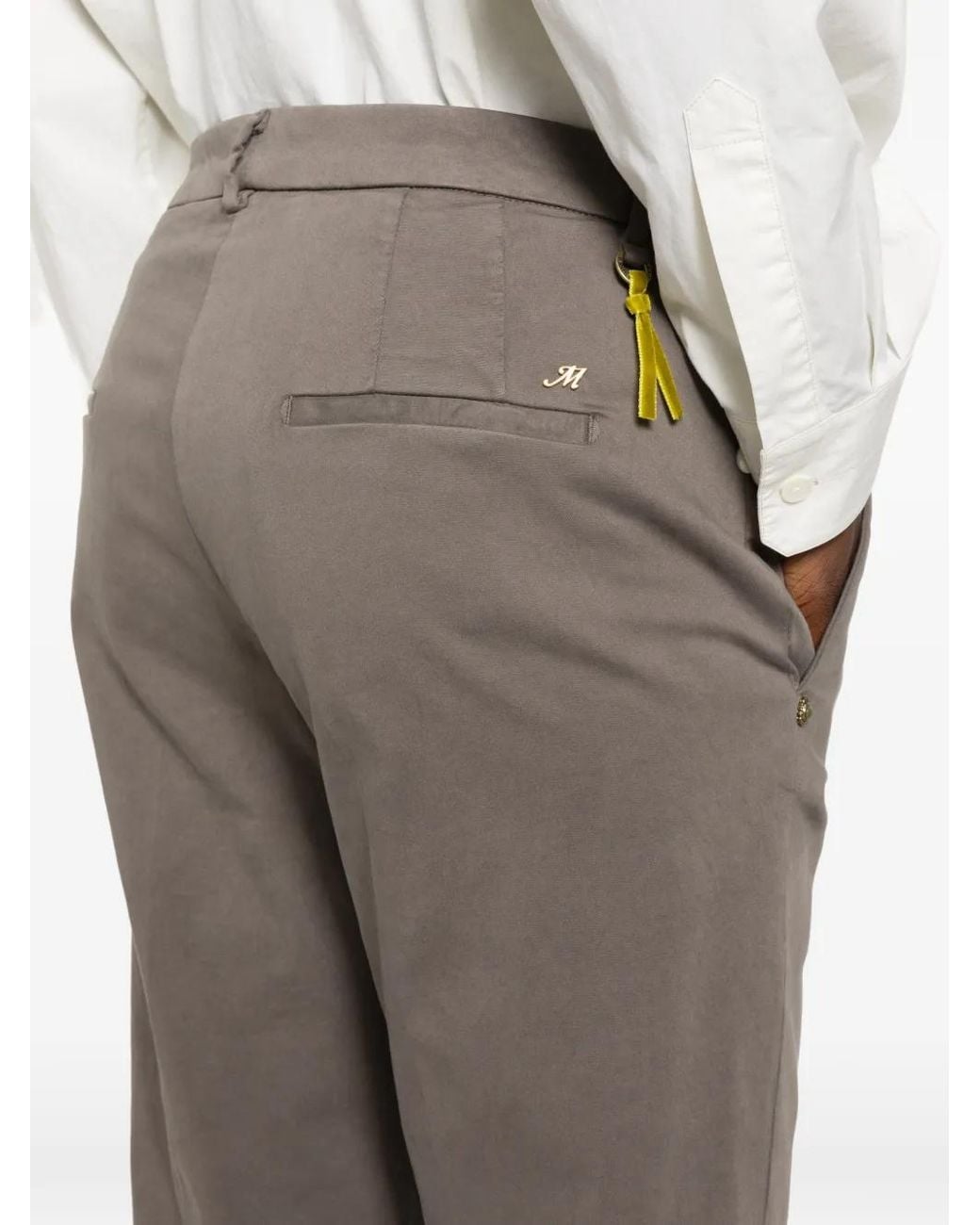 Mason's Gray New York Carrot-Fit Trousers
