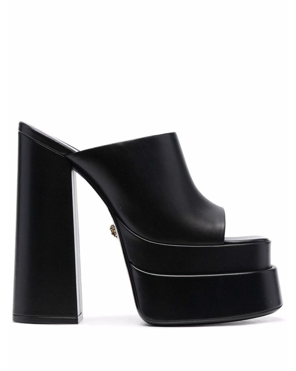 Versace 165mm High-heel Platform Mules in Black | Lyst