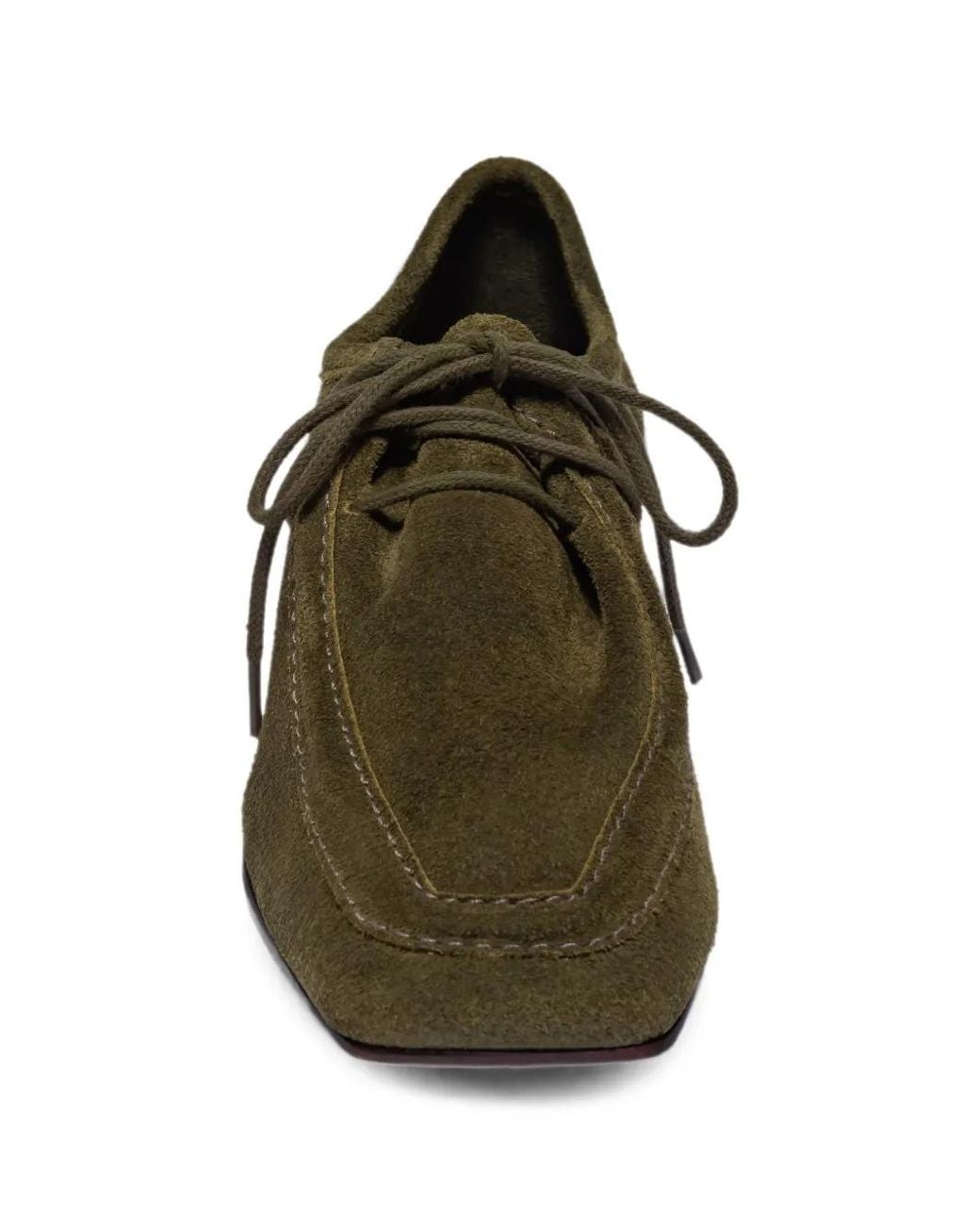 Bernardo Green Tate Square-Toe Derby Shoes