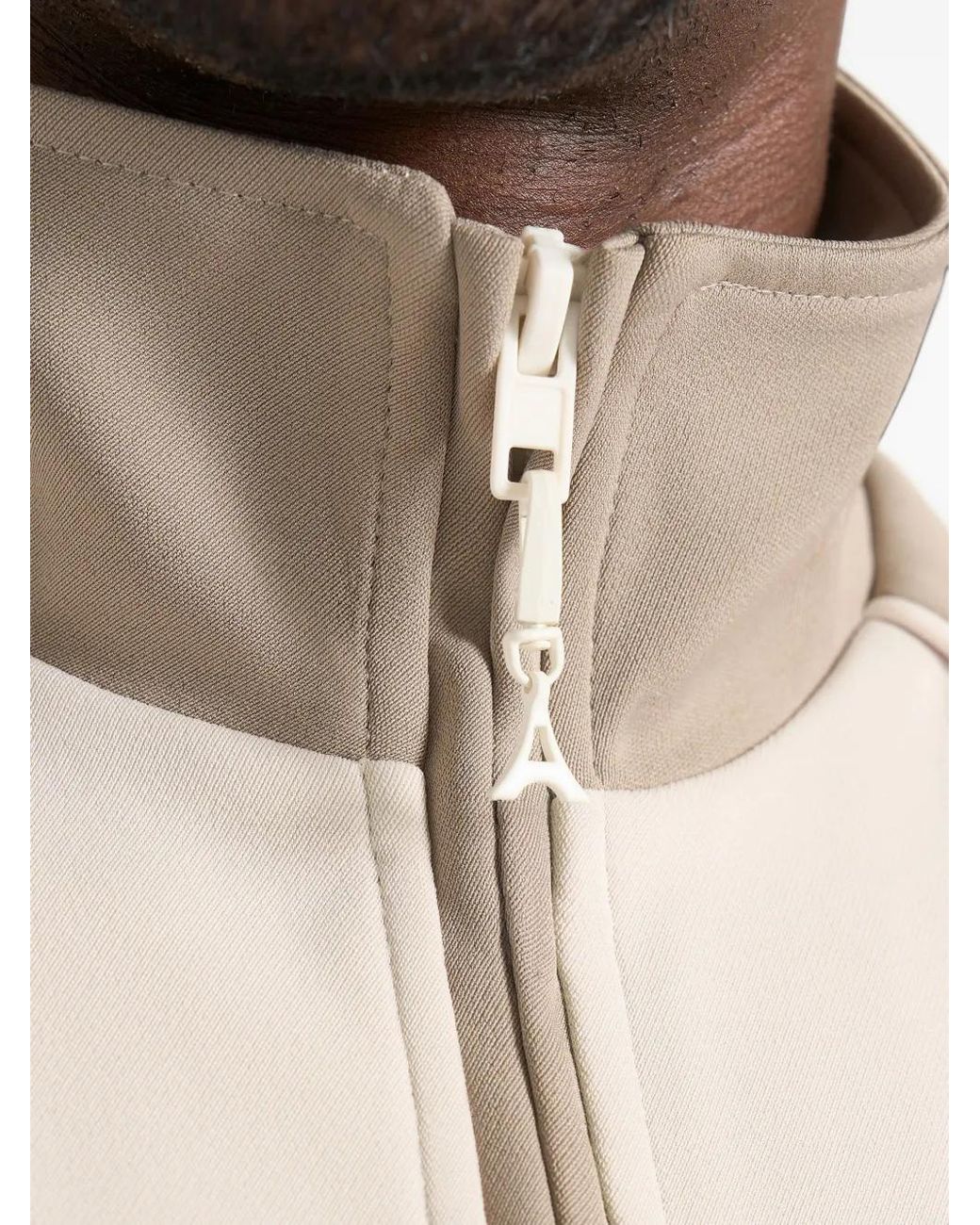 Manière De Voir Natural Signature Piped Track Jacket for men