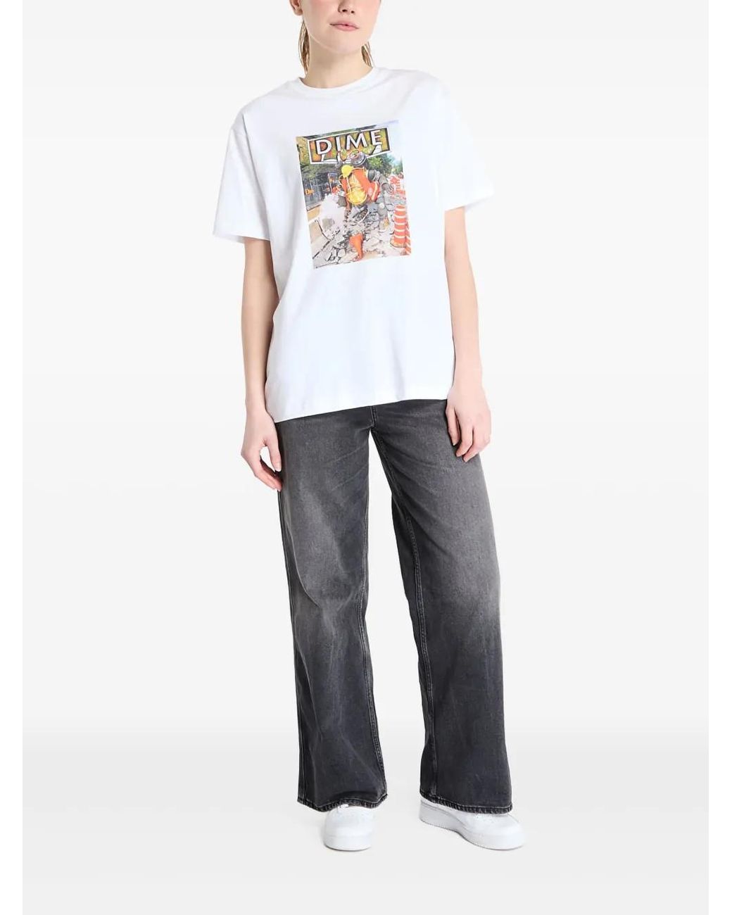 Dime White Pothole T-Shirt