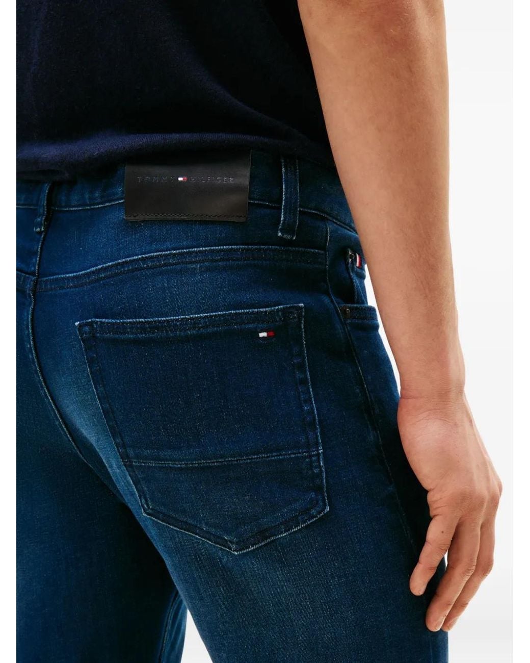 Tommy Hilfiger Blue Stretch-Cotton Jeans for men
