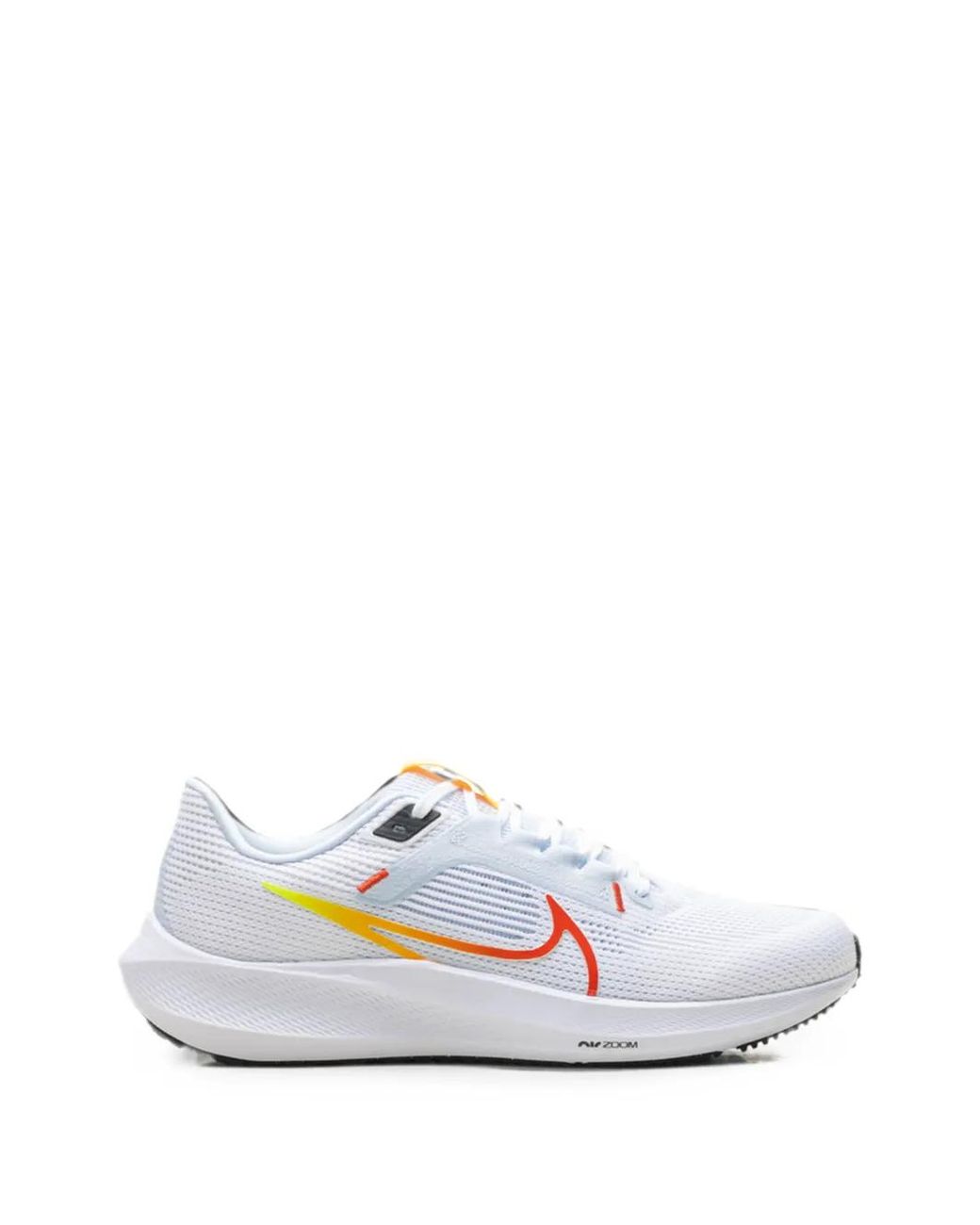 Nike White Pegasus 40 Lace-Up Running Sneakers