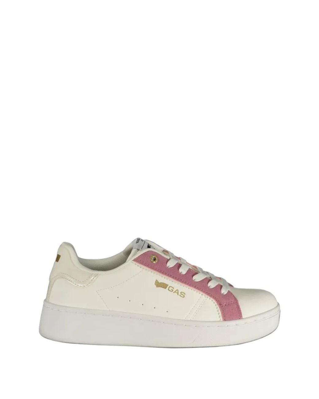 Gast White Logo-Print Panelled Sneakers