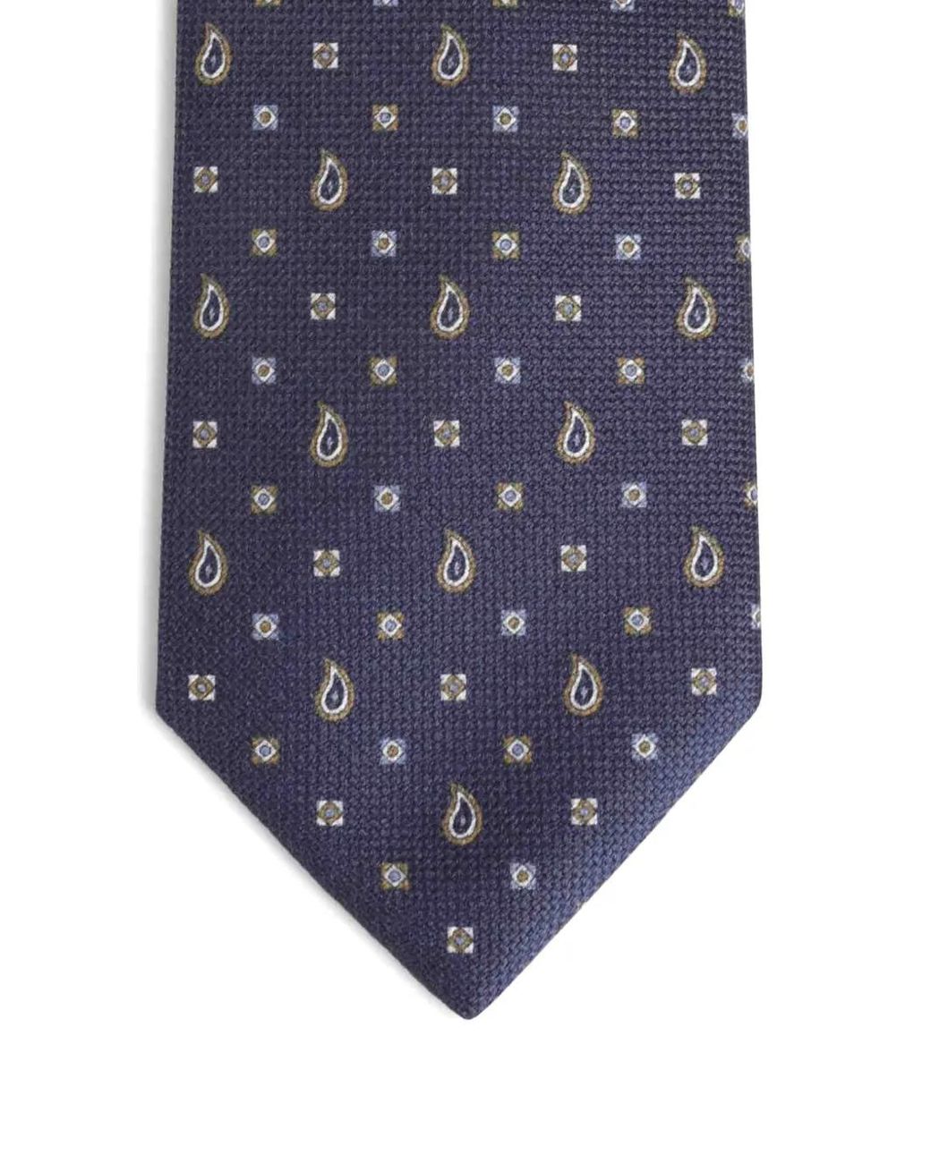 Brioni Blue Paisley Tie for men