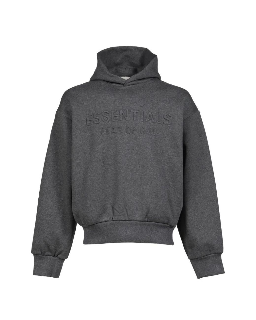 Essentials Hoodie Met Logo in het Gray voor heren