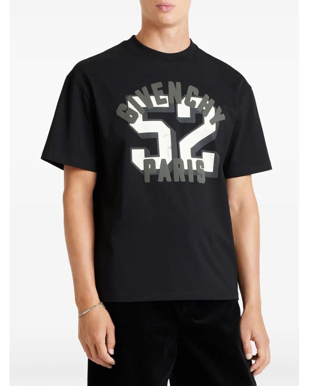 Givenchy Black Boxy-Fit T-Shirt for men