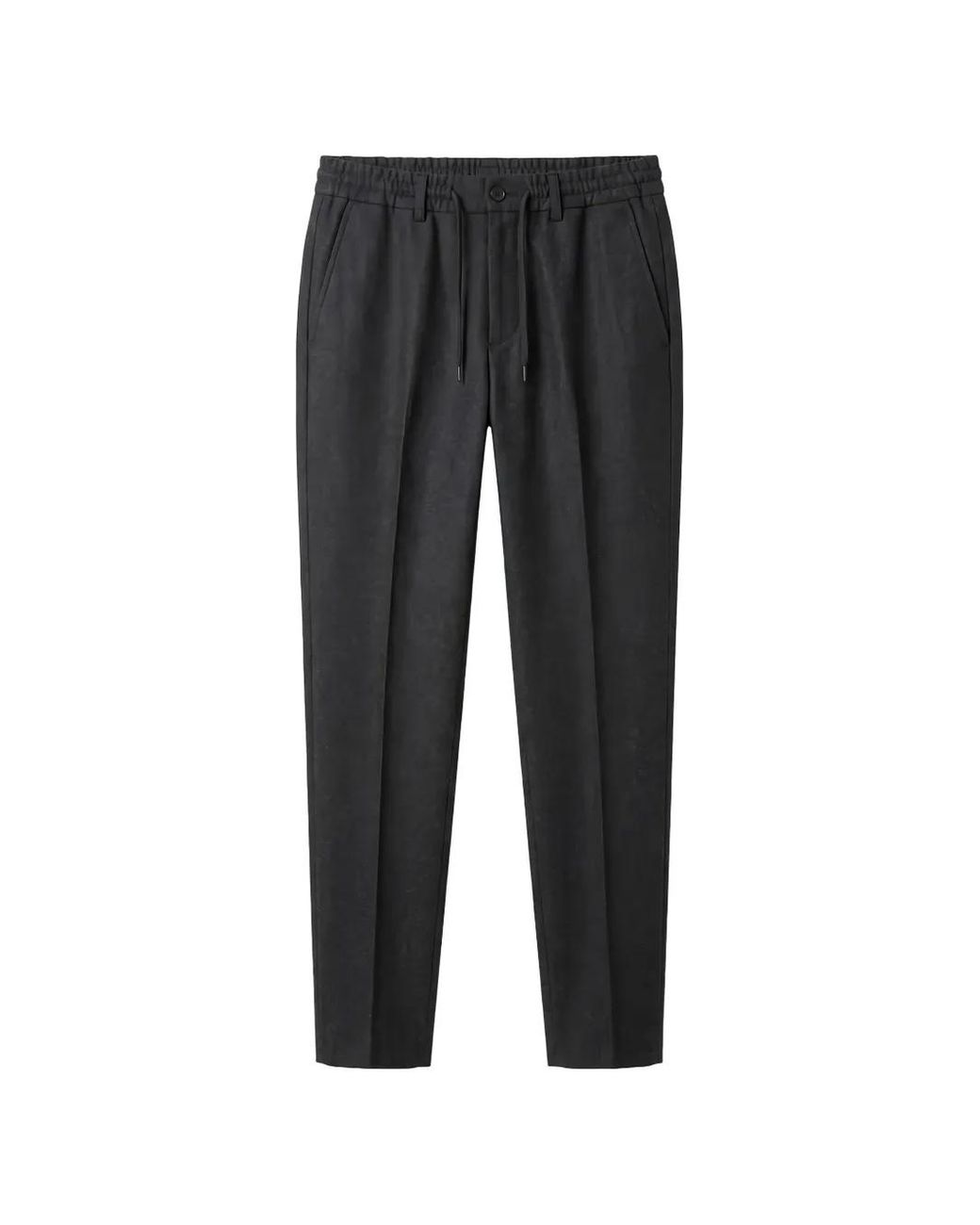 Incotex Black Drawstring-Waistband Trousers for men