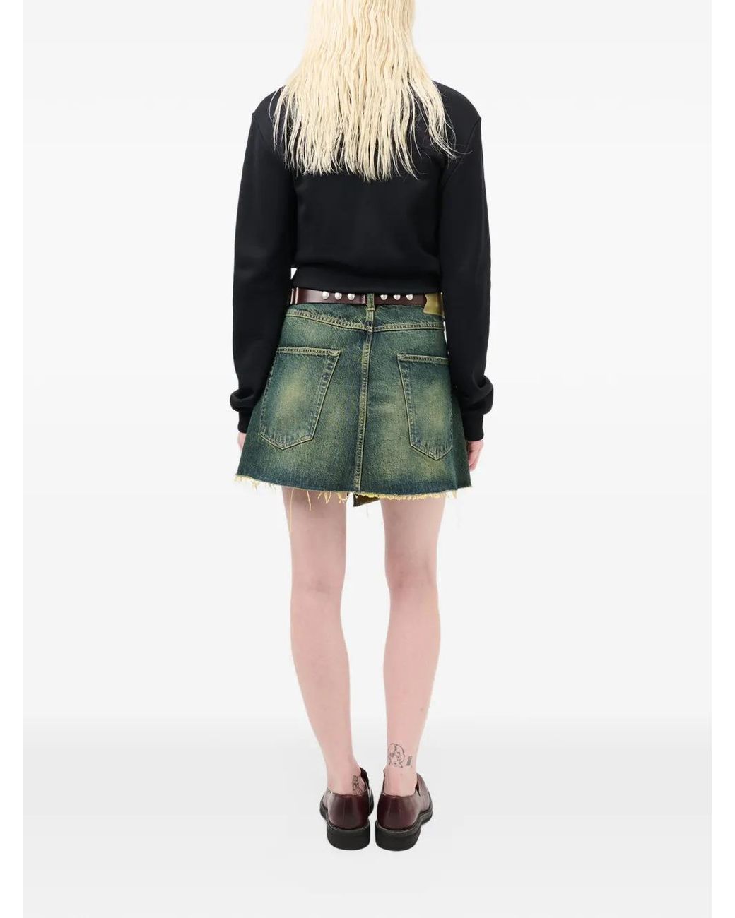 Our Legacy Green Cover Mini Skirt