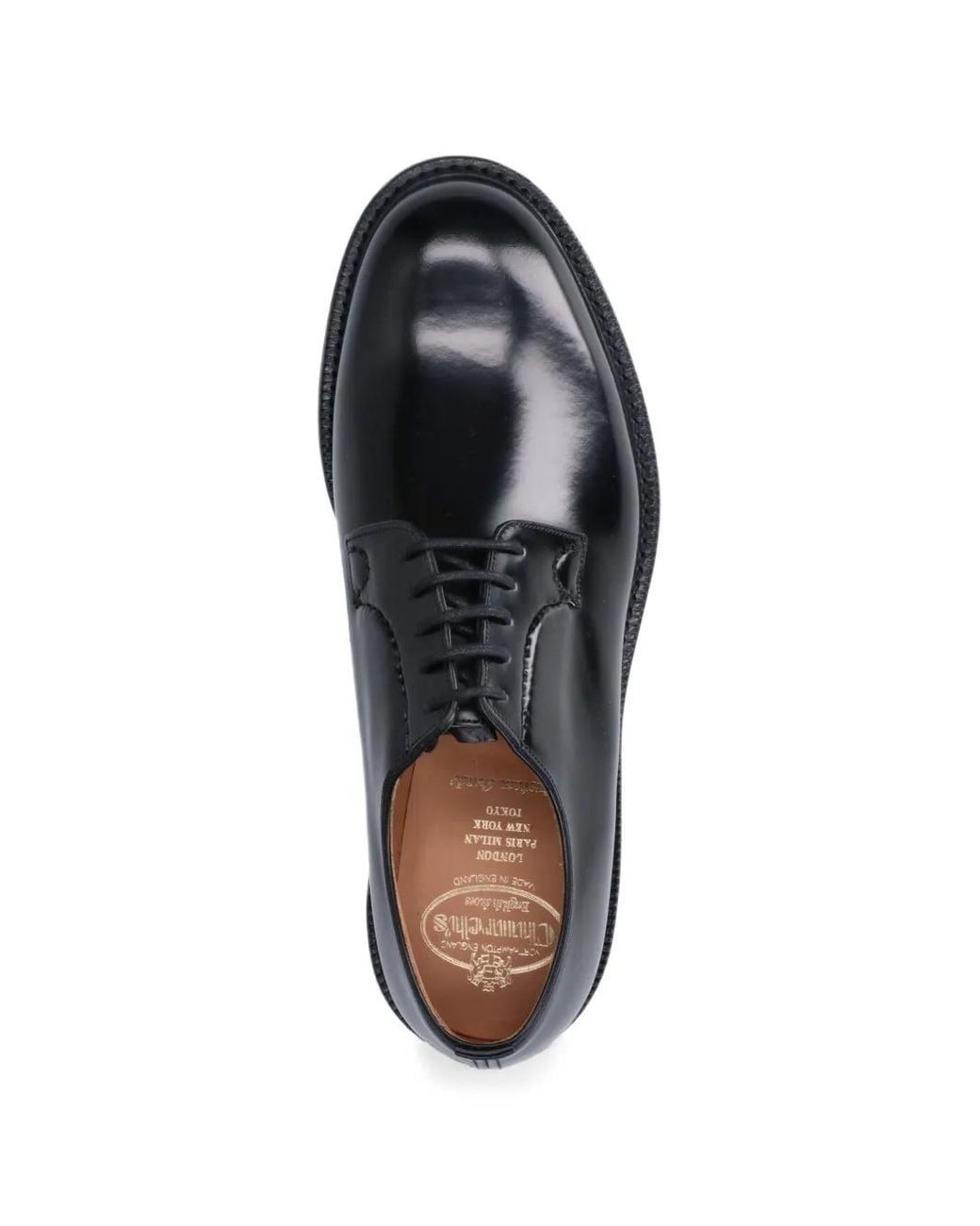 Church's Black Lace-Up Leather Derby Shoes for men