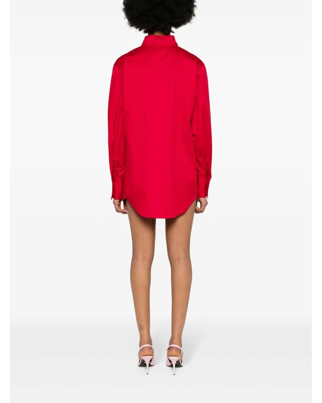 Atu Body Couture Red Twill Mini Dress