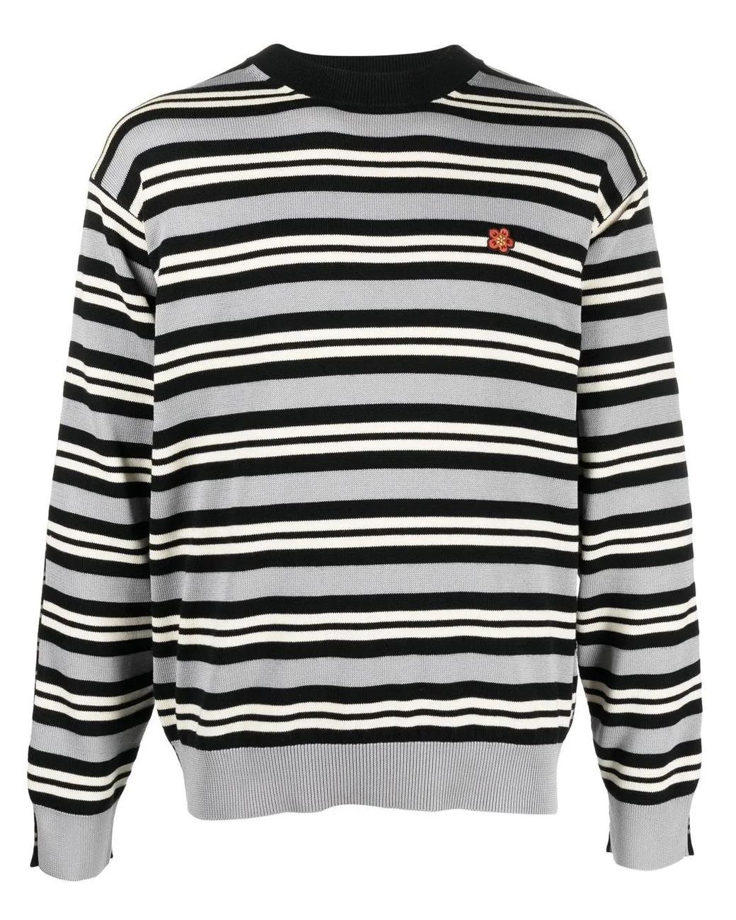 KENZO Black Round-Neck Knitwear for men