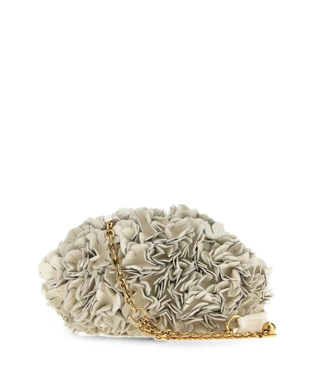 Chloé Metallic Plissé Shoulder Bag With Chain