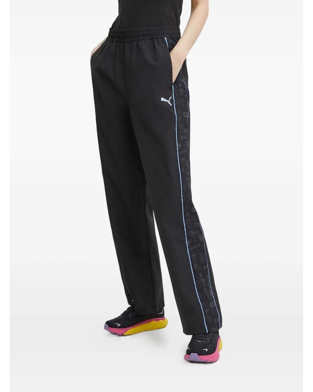 PUMA Black X Sophia Chang Logo-Detail Track Pants