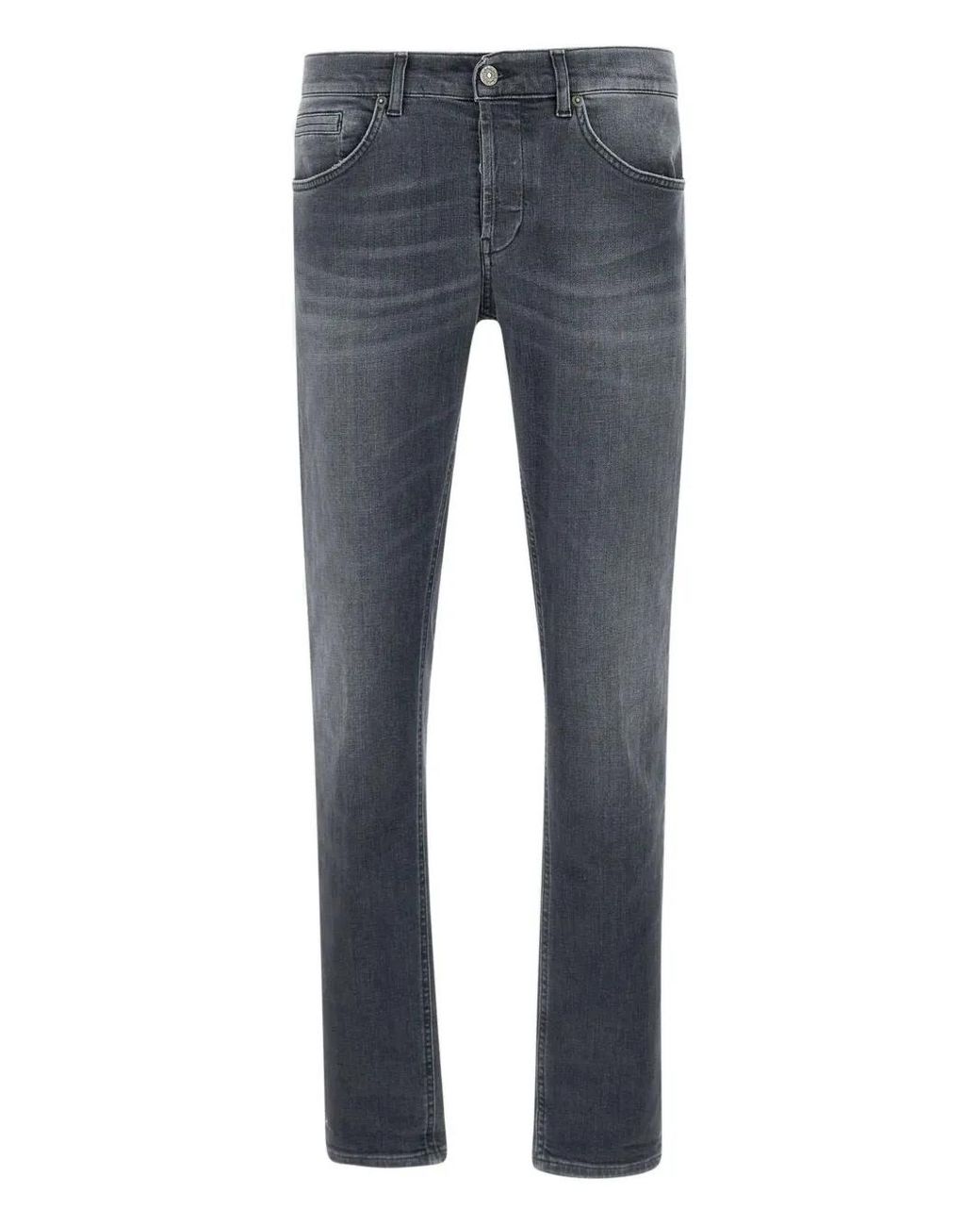 Dondup Blue Cotton Jeans for men