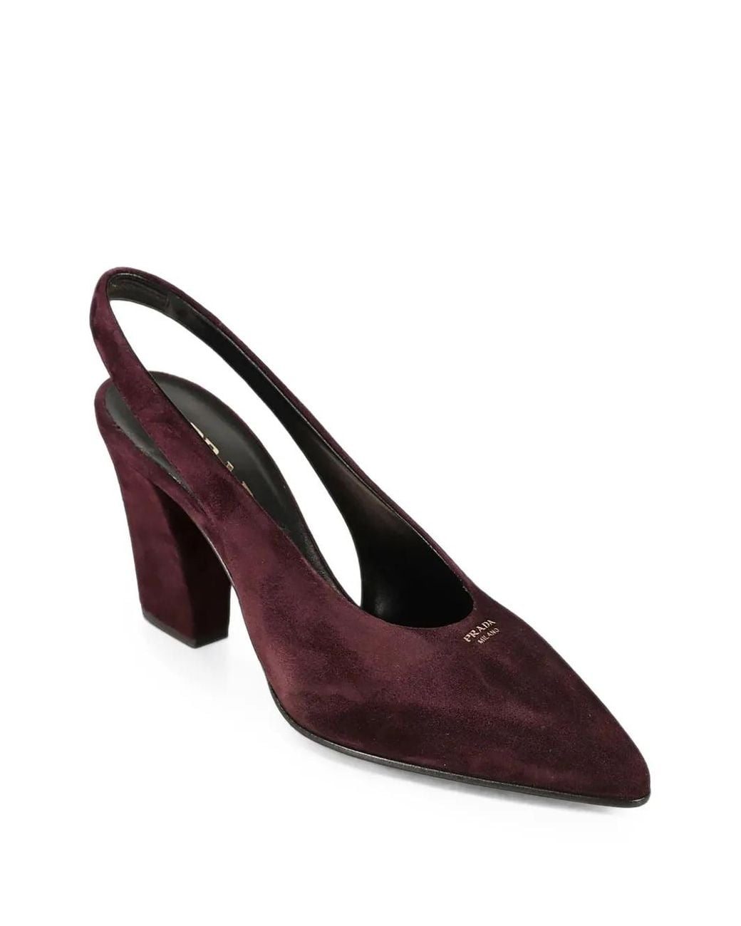 Prada Brown Pointed-Toe Suede Pumps