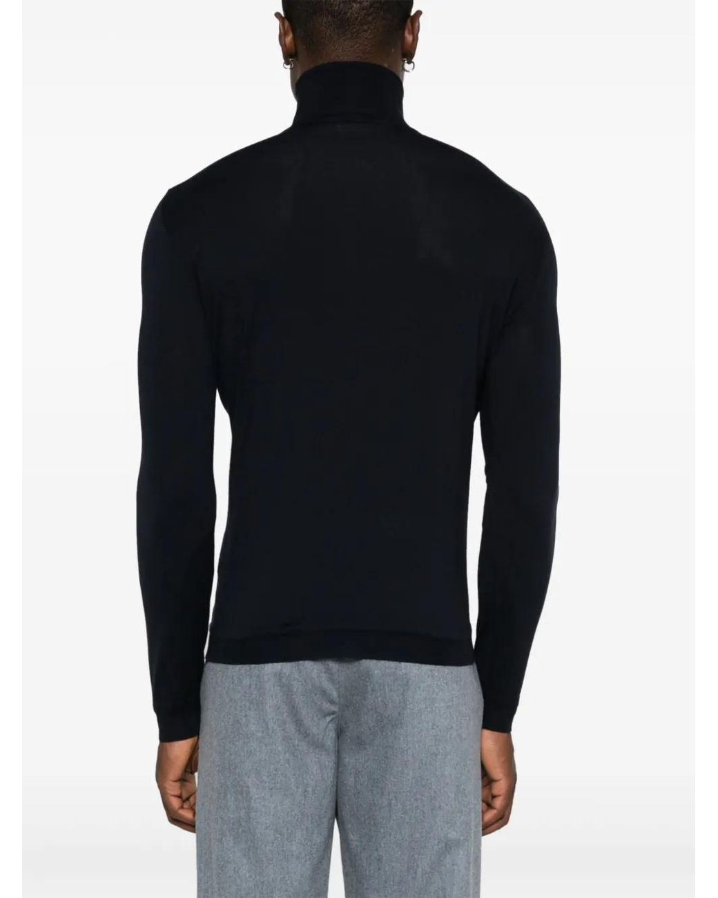 GOES BOTANICAL Black Dolcevita Sweater for men