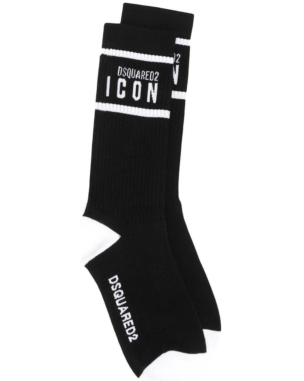 DSquared² Black Icon Ankle Socks for men