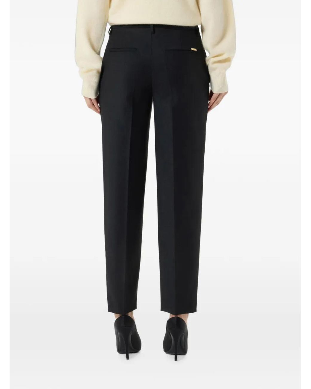 Blumarine Black Straight-Leg Trousers