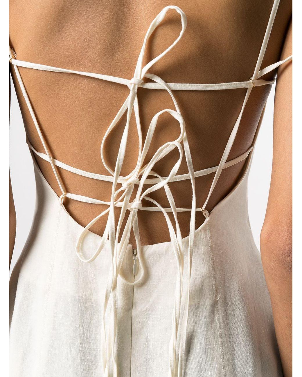 Jacquemus La Robe Camargue Linen Dress in White | Lyst Australia