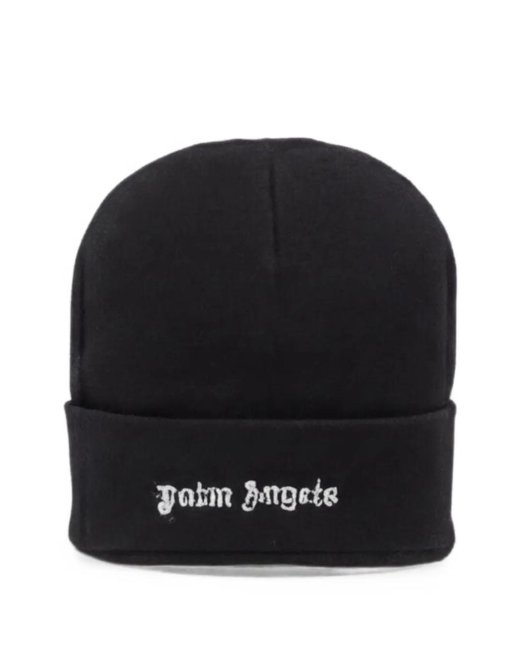 Palm Angels Black Logo Beanie