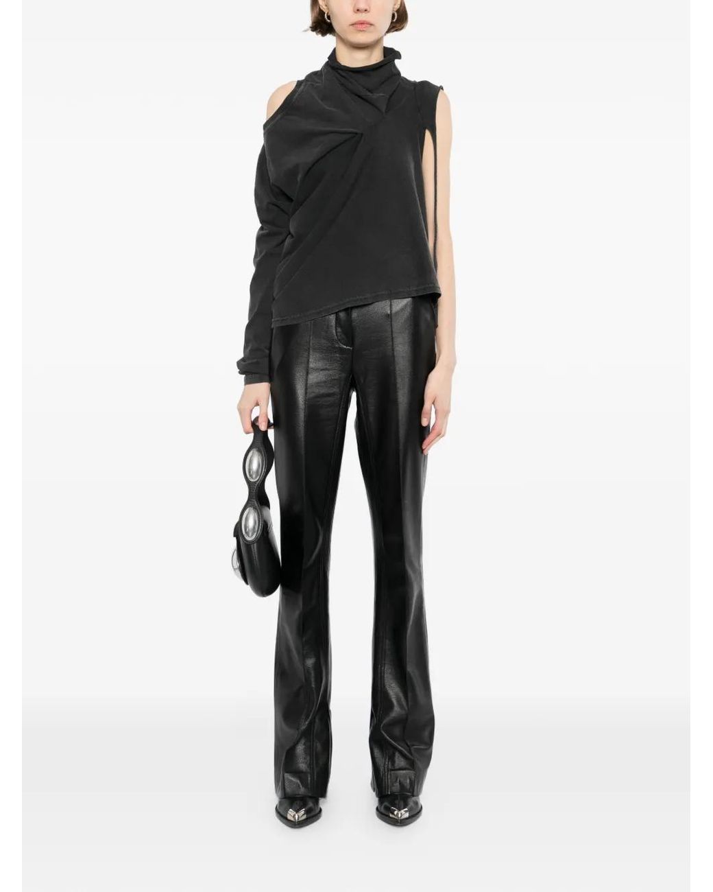 OTTOLINGER Shift-Sleeve Top in Black | Lyst
