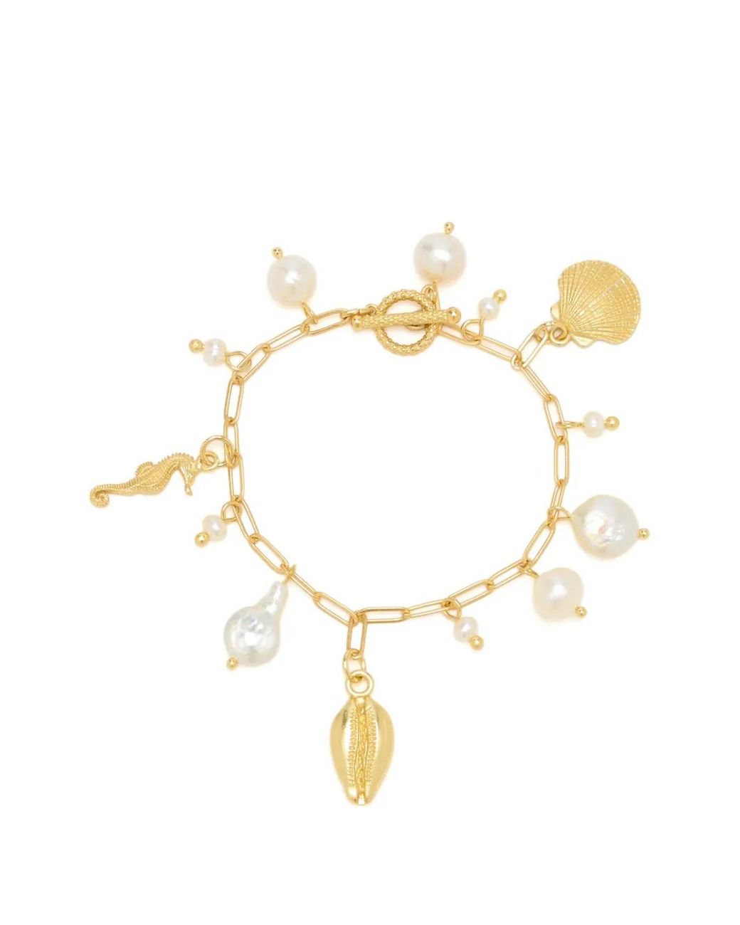 Oceanus Metallic Pearl Prism Armband