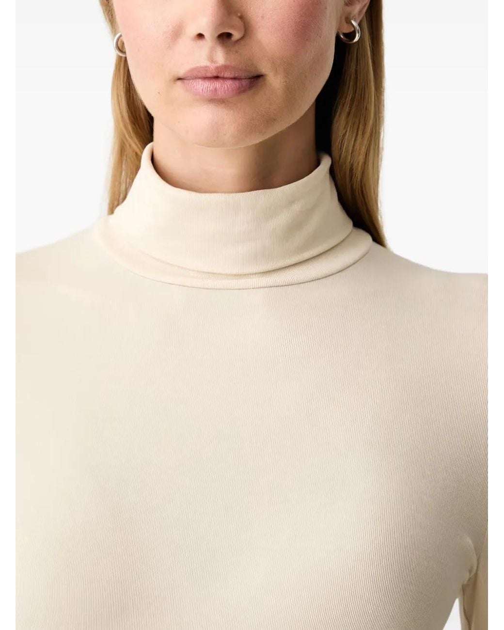 Marc O' Polo Blue Roll-Neck Long-Sleeve T-Shirt