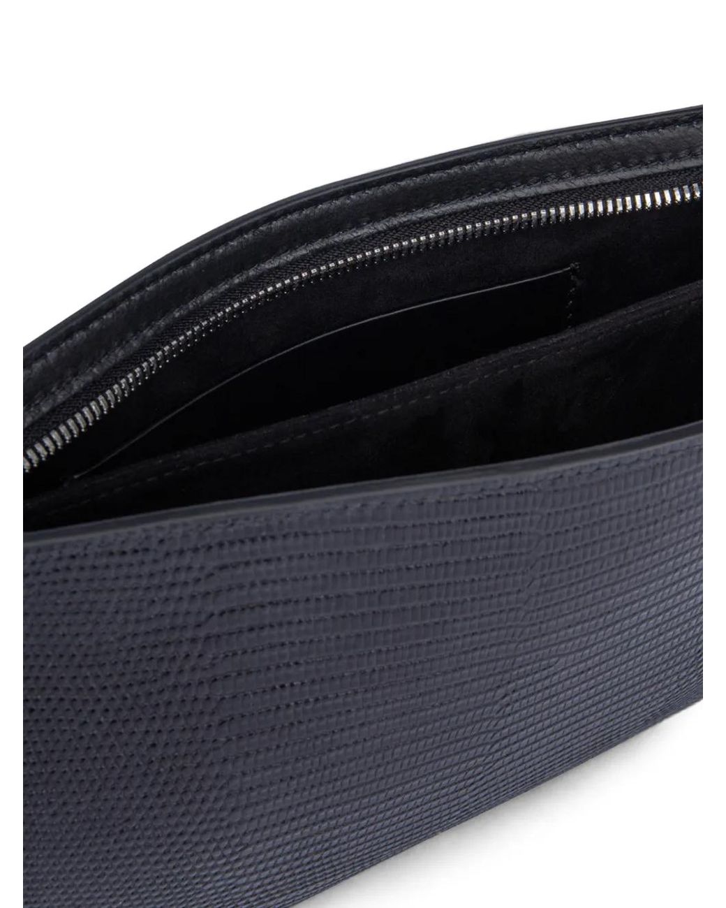 Dondup Black Lizard-Effect Tote Bag