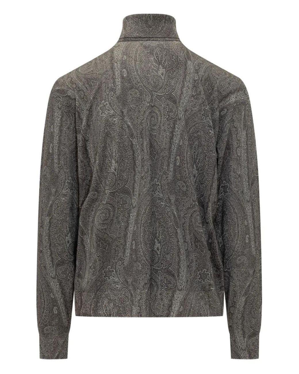 Etro Gray Turtleneck for men