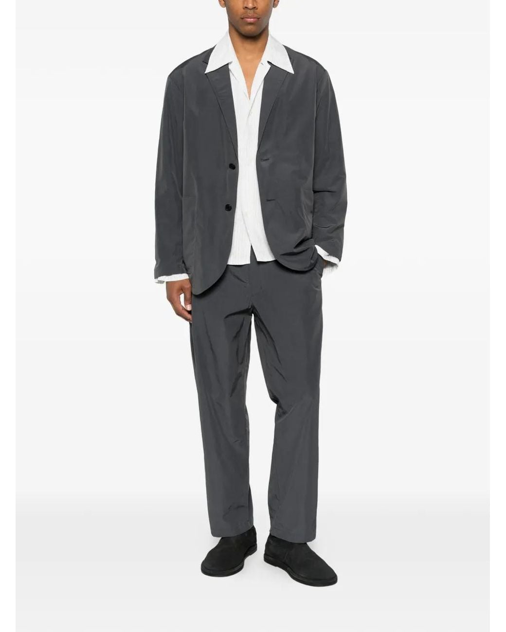 Goldwin Gray Blazer Relax Nylon 2B for men