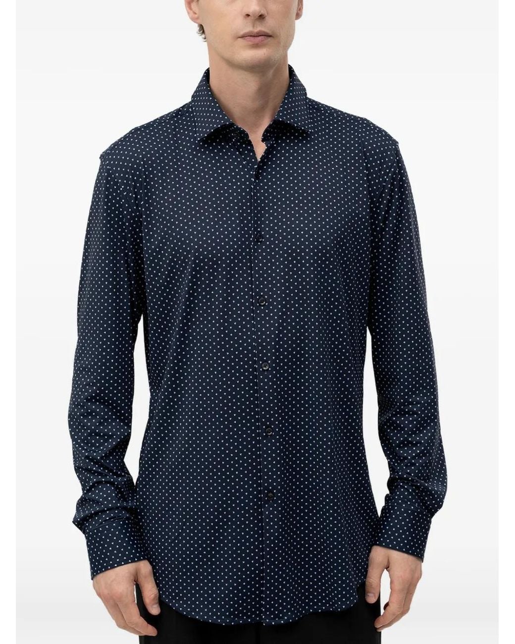 HUGO Blue Chemise À Imprimé Géométrique for men