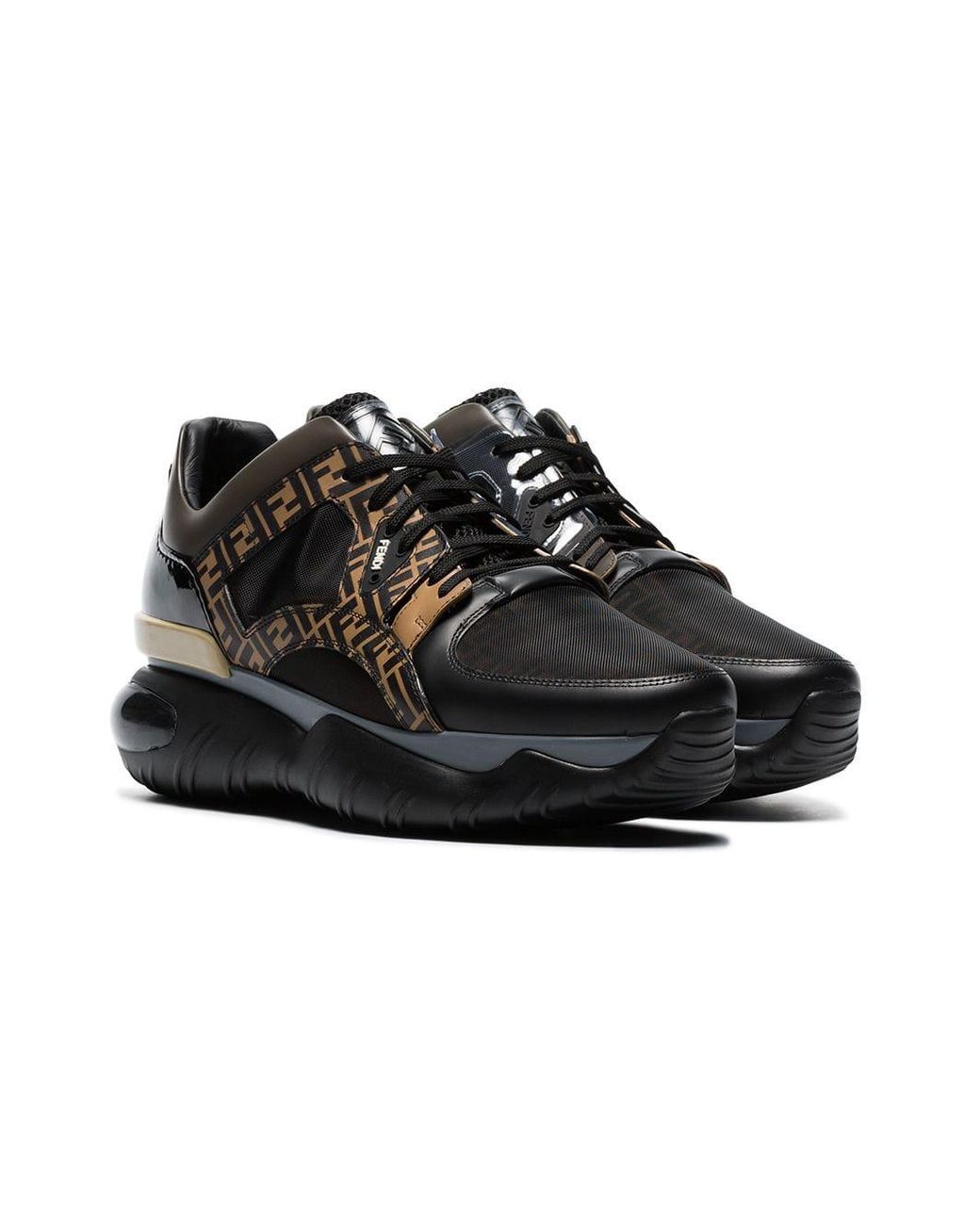 Fendi Fancy Ff Sneakers in het Zwart voor heren | Lyst NL