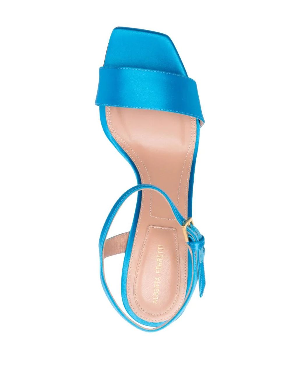 Alberta Ferretti Blue 90Mm Open-Toe Sandals