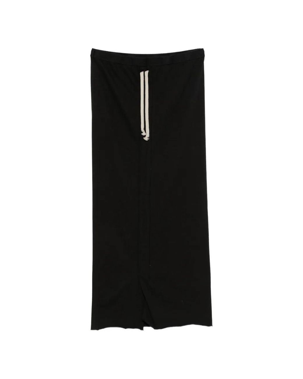 Rick Owens Black Cotton Skirt