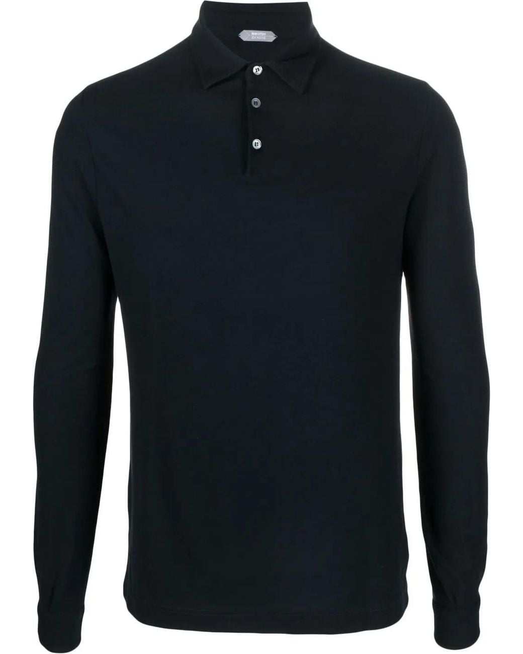 Zanone Blue Ice Cotton Polo Shirt for men