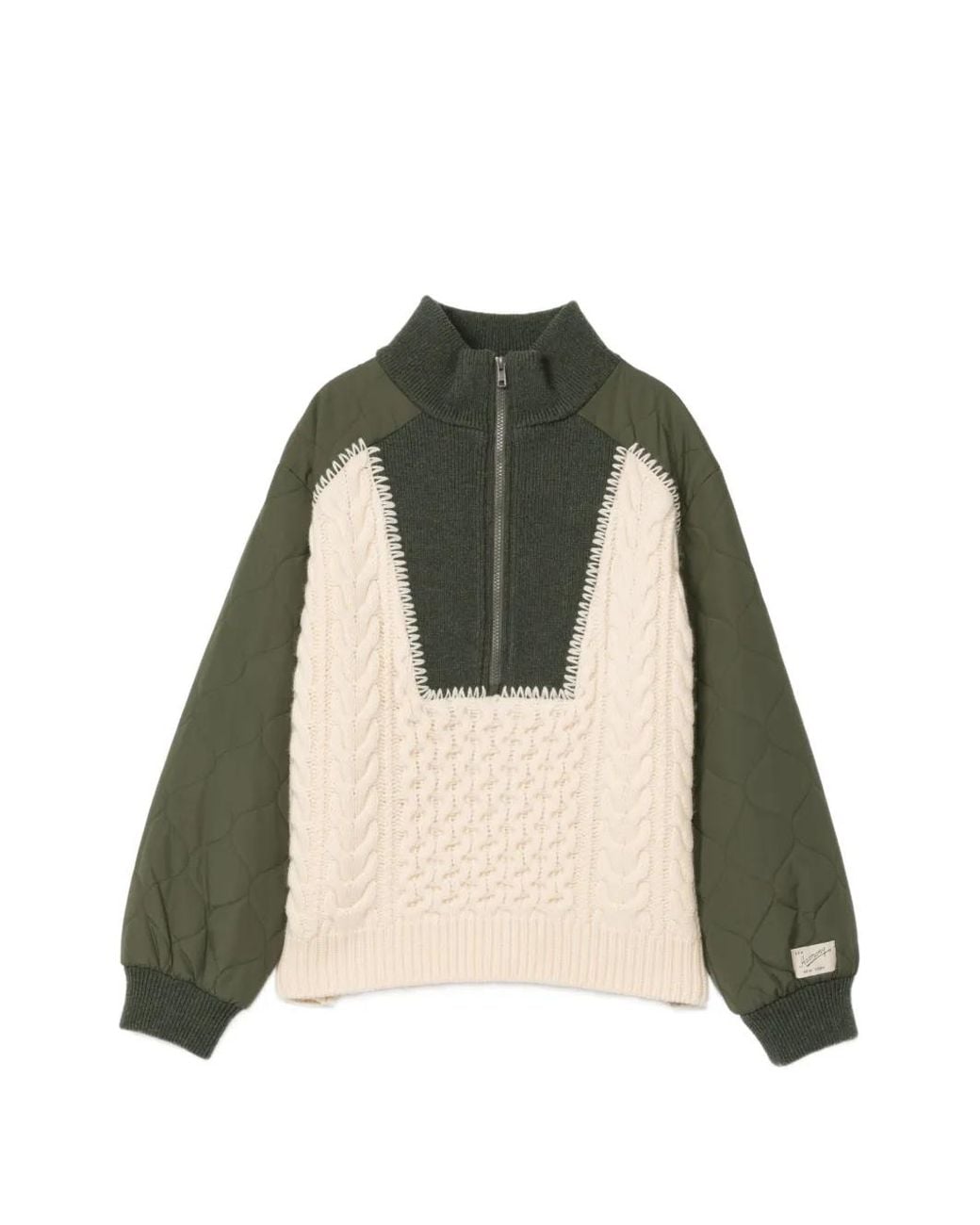 Sea Green Chunky-Knit Sweater