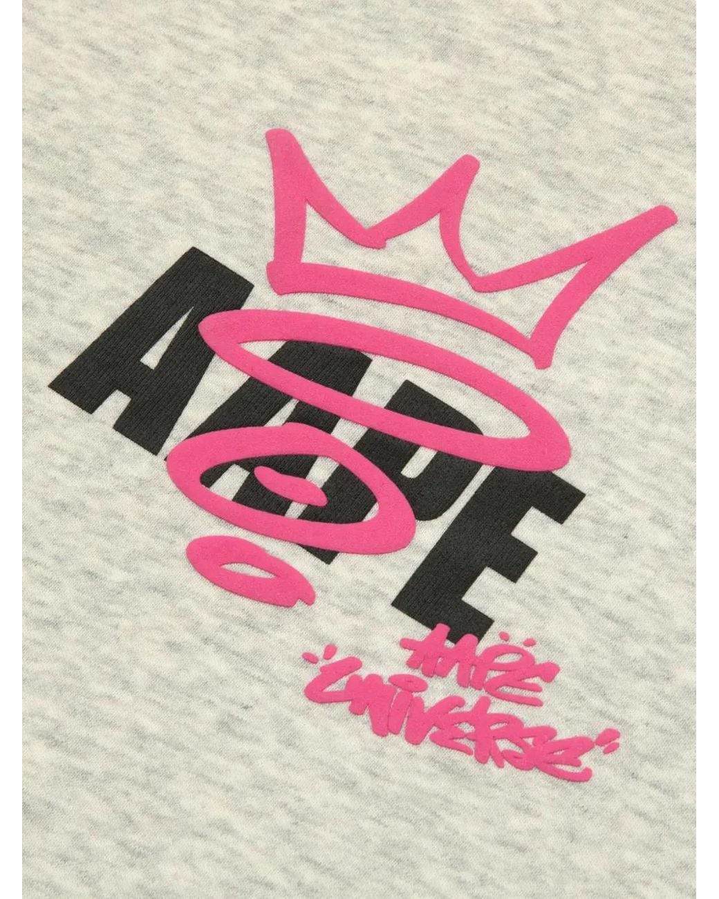 Aape By A Bathing Ape White Logo-Print Hoodie for men
