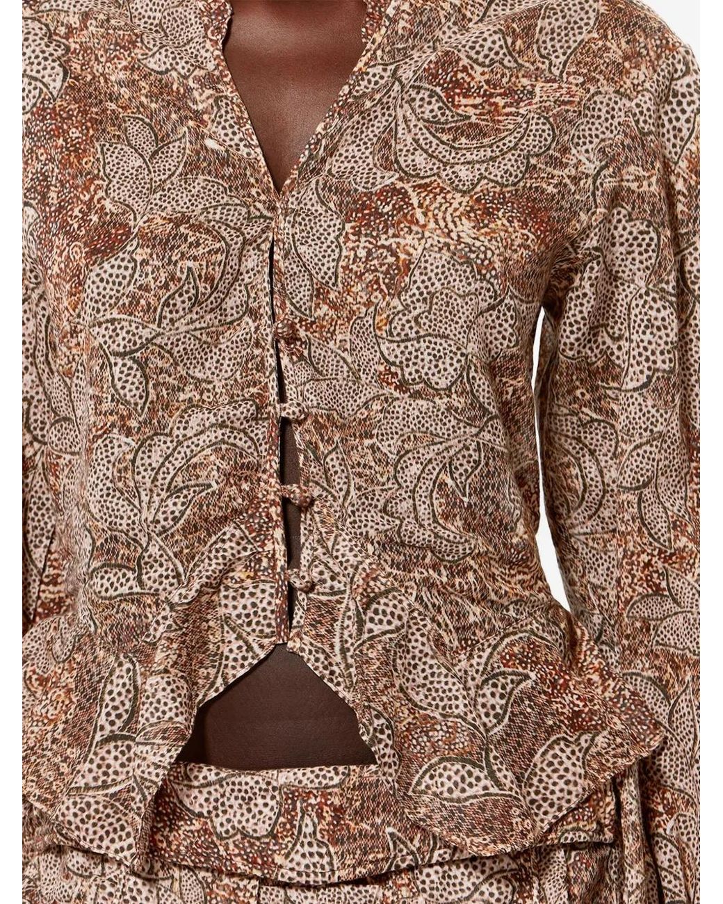 Isabel Marant Multicolor Celeny Printed Blouse
