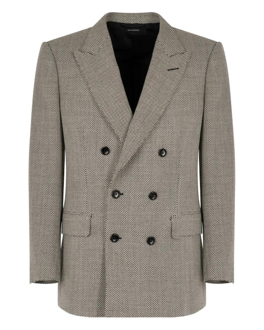 Blazer Con Doble Botonadura Tom Ford de hombre de color Gray