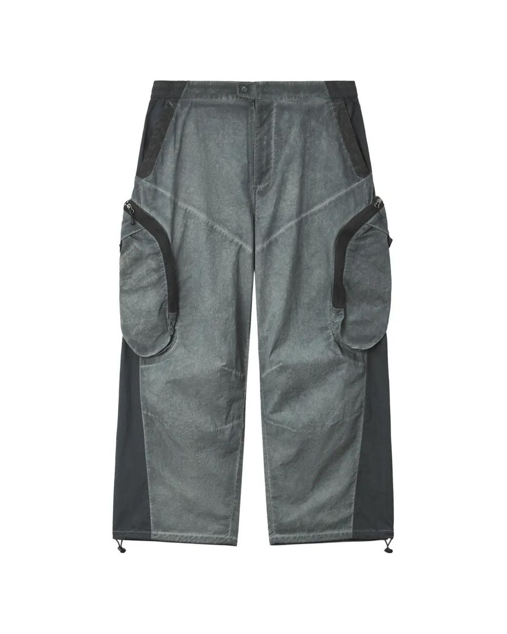 FIVE CM Gray Panelled Cargo Pants for men