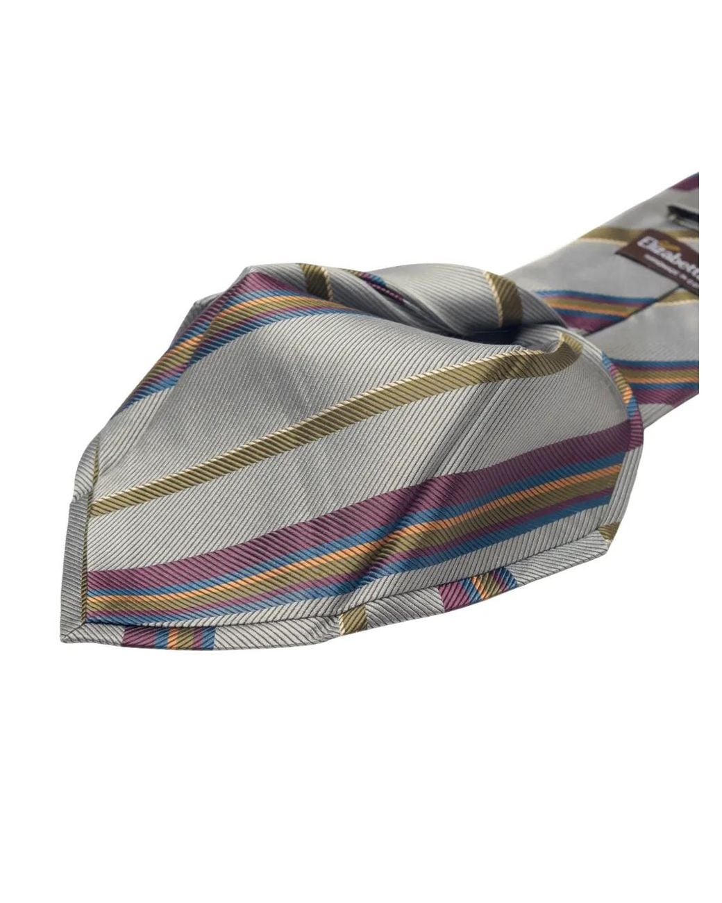 Elizabetta Gray Lugano Jacquard-Stripe Tie for men